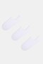3 Pairs of Cotton White Invisible Sneaker Socks