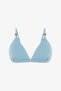 Mavi Maya Boncuklu Üçgen Bikini Üstü - 5