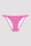 Pembe Bloom Çizgili Bikini Altı - 4
