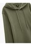 Brushed Long-Sleeve Basic Hooded Sweatshirt - 4