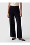 LCW EVERYDAY Black Knit Straight-Leg & Slim-Fit Narrow-Legged Wide-Leg Women's Pants, Featuring the ALITA CITY Touch - 2