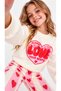 Patterned Sweatshirt and Pants Set for Girls - 2
