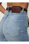 Women's High-Waisted, Pressed-Line Wide Leg Jeans - 4