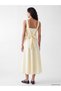 Quality Pieces from Çelebi Store Square Roba Collar Waist-Sitting Dress - 4