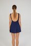 22500 Premium Women's Strappy Solid Color Backless Dress Swimsuit with Shorts (Tights) - 9