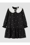 Trendy Picks from Kübra Butik: Baby Girl Gabardine Dress with Peter Pan Collar - 4