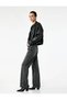 Cotton Regular-Fit Buttoned Straight-Leg Washed Denim Trousers - Straight-Fit Jeans