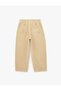 Cotton Balloon Fit Trousers with Drawstring Waist - 4