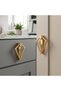 Triangle Ring-Shaped Furniture Knob, 32 mm, Gold Kitchen Cabinet Drawer Knob - 5