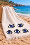 100% Cotton Printed Muslin Peştemal (Eye)