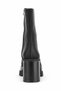 VALENA Black Nubuck Women's Platform Heeled Boots - 7