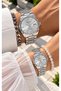 Couple's Watches, Silver Color Dial, Steel Band Bracelet Gift - 3