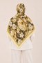 Yellow Soft Shawl for Women, Patterned, Cotton-Like Texture, Draped, Non-Iron, Daily Stylish Shawl - 3