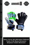 Delux Series GK-200 Goalkeeper Gloves, Viano Size 5, White, Protective Gear, Soccer Accessory