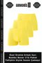 Custom-Made Men's Yellow Bamboo Boxer Shorts, 3-Pack, Adult Clothing, Seasonal Underwear