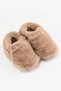 Furry Furry Beige Fur Barefoot Slippers (Gift Set) - 4