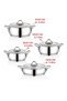 Elit Prime Silver 8-Piece Steel Cookware Set 8000 - 3