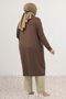 28092 Plus-Size Drop-Sleeve Jersey Tunic - Brown - 5