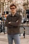 Men's Seasonal Premium Coffee Jacket with Buttoned Cuffs. - 6