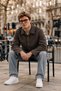 Men's Seasonal Premium Coffee Jacket with Buttoned Cuffs. - 5