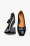 Anrea Women's Genuine Leather Casual Shoes - Black Crocodile Print - 3