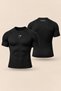 Gymshark Premium Compression Short-Sleeve T-Shirt |   Slim Fit Sports Bodysuit, Fitness, Lycra, Breathable.