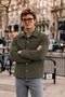 Men's Premium Khaki Transitional Jacket with Cashmere Buttons - 6