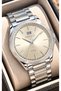 -STEEL-Date-Silver Steel Strap-Steel Case, Beige Dial-Men's Wristwatch + Bracelet - 2