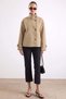 Oversized Short Coat with Mock Neck TAŞ 3203 - 5