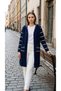 Fashionable Long Tunic, Striped, Zippered, Hooded Cardigan - 2
