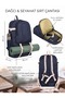 Luxury Canvas Mountaineering Backpack with Gusseted Back Panel