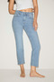 Kors women's yüksel short-legged stretch denim pants, light blue. - 2