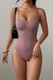 Women's Size 2 Body Shaping Dusty Rose Bodysuit Corset - 4