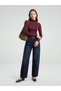 10841 High Collar Cashmere Blend Knit Sweater - 5