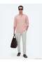 Salmon Solid Regular Fit Long-Sleeved Casual Cotton Blend Shirt 10153128-770 - 4