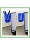 3D-Printed Monitor Pen Holder - Hexagonal Laptop Edge Pen Holder with Honeycomb Pattern - Blue GEN01