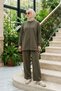 Basic Jersey Set with Tunic and Pants 002 Khaki