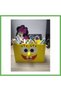 3D-Printed Cute Square Sea Sponge Figurine Pencil Holder - Desktop Organizer GEN01