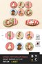 Set of 6 Coasters with a "Striped Animals" Theme. 9 cm, 3 mm MDF, UV Printing, Decorative Coasters - 5