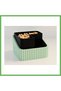 3D-Printed Pistachio Bowl - Dual-Chamber Shell Separator Serving Bowl - Mint Black GEN01