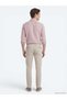 Pink Solid Regular-Fit Long-Sleeve Plain Weave Casual Cotton Blend Shirt 10140007-800 - 5