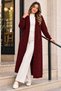 كارديجان تريكو بنقشة متماسكة R4612 باللون العنابي - 4