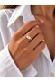Oval-Shaped Gold Adjustable Ring - 2