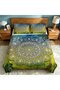 Modern Boho Design Flannel Bedding Set 3PCS, Soft Warm Bed Set - 3