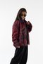 Women's Velvet Jacket with Camel Print and Zipper COC3739 - 3