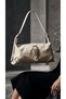 Cream-Colored Women's Clutch Bag and Shoulder Bag with a Leather-Look Design and Spacious Interior HB006 - 3