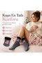 Set of 6 Women's Winter Terry Socks: Heat-Retaining, Soft, Mixed-Patterned Socks HB006 - 7