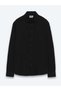 Black Solid Regular Fit Long-Sleeve Woven Casual 100% Cotton Shirt 10161122-100 - 6