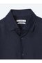 Navy Blue Solid Regular Fit Long-Sleeve Woven Casual Cotton Blend Shirt 10143029-200 - 8