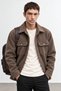 Premium Melton Men's Jacket with Snap-Fastened Buttons | EE1003411024